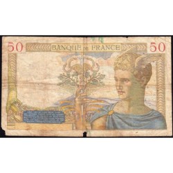 F 17-30 - 17/09/1936 - 50 francs - Cérès - Série H.5042 - Etat : B