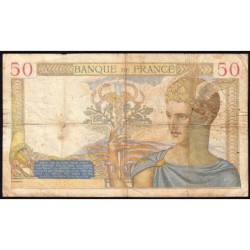 F 17-31 - 19/11/1936 - 50 francs - Cérès - Série Q.5134 - Etat : TB