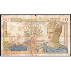 F 17-31 - 19/11/1936 - 50 francs - Cérès - Série O.5191 - Etat : TB-