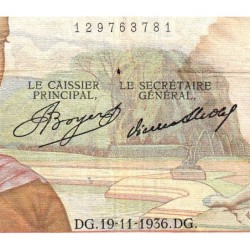 F 17-31 - 19/11/1936 - 50 francs - Cérès - Série O.5191 - Etat : TB-