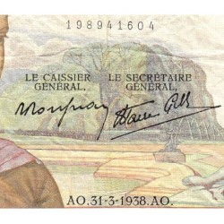 F 18-11 - 31/03/1938 - 50 francs - Cérès modifié - Série R.7958 - Etat : TB-