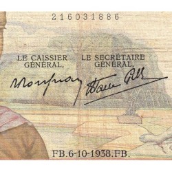 F 18-15 - 06/10/1938 - 50 francs - Cérès modifié - Série G.8642 - Etat : TB-