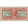 Etats Unis - Militaire - Pick M31 - 25 cents - Séries 521 - 25/05/1954 - Etat : TB+