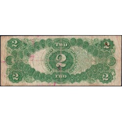 Etats Unis - Pick 188_4 - 2 dollars - Série D A - 1917 - Etat : TB