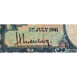 Malaisie Britannique - Pick 11 - 1 dollar - Série F/8 - 01/07/1941 - Etat : TB-