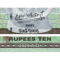 Népal - Pick 77b - 10 rupees - Série 16 - 2020 - Etat : NEUF