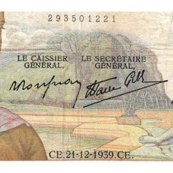 F 18-36 - 21/12/1939 - 50 francs - Cérès modifié - Série B.11741 - Etat : TB