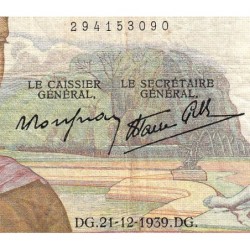 F 18-36 - 21/12/1939 - 50 francs - Cérès modifié - Série D.11767 - Etat : TB
