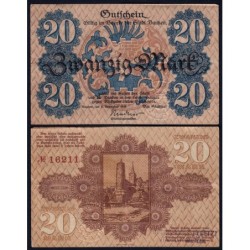 Allemagne - Notgeld - Bautzen - 20 mark - 08/11/1918 - Etat : TTB