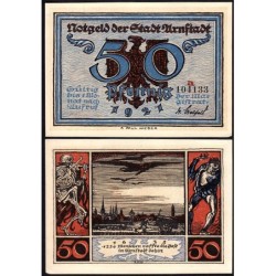 Allemagne - Notgeld - Arnstadt - 50 pfennig - Lettre a - 1921 - Etat : pr.NEUF