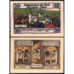 Allemagne - Notgeld - Gernrode - 50 pfennig - Type 2 - 21/10/1921 - Etat : pr.NEUF