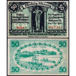 Allemagne - Notgeld - Belgern - 50 pfennig - Série 1 - 01/11/1920 - Etat : SPL+