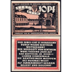 Allemagne - Notgeld - Bentheim - 10 pfennig - 10/1921 - Etat : SPL+