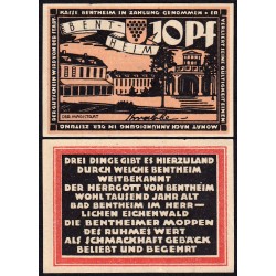 Allemagne - Notgeld - Bentheim - 10 pfennig - 10/1921 - Etat : SPL+