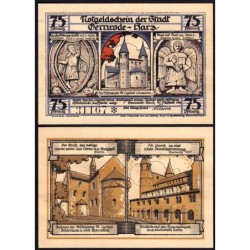 Allemagne - Notgeld - Gernrode - 75 pfennig - Type 3 - 21/10/1921 - Etat : SPL