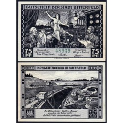 Allemagne - Notgeld - Bitterfeld - 75 pfennig - Type 1 - 01/12/1921 - Etat : SPL+