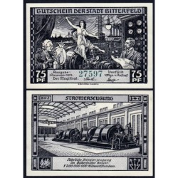 Allemagne - Notgeld - Bitterfeld - 75 pfennig - Type 3 - 01/12/1921 - Etat : SPL+