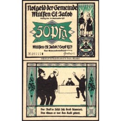 Allemagne - Notgeld - Mülsen-St-Jacob - 50 pfennig - Série 1 - Type 3 - 02/09/1921 - Etat : NEUF