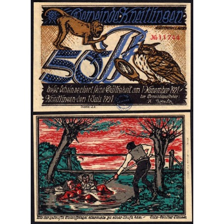 Allemagne - Notgeld - Kneitlingen - 50 pfennig - Type 1a - Série 2a - 01/07/1921 - Etat : NEUF
