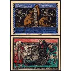 Allemagne - Notgeld - Kneitlingen - 1 mark - Type 1b - Série 2f - 01/07/1921 - Etat : NEUF