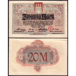 Allemagne - Notgeld - Altona - 20 mark - 02/11/1918 - Etat : SUP