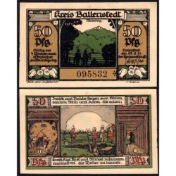 Allemagne - Notgeld - Ballenstedt Kreis - 50 pfennig - 22/08/1921 - Etat : NEUF