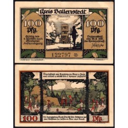 Allemagne - Notgeld - Ballenstedt Kreis - 100 pfennig - 22/08/1921 - Etat : SPL