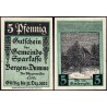 Allemagne - Notgeld - Bergen an der Dumme - 5 pfennig - 1921 - Etat : NEUF