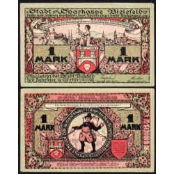 Allemagne - Notgeld - Bielefeld - 1 mark - Série A - Réf. a - 15/05/1921 - Etat : SUP