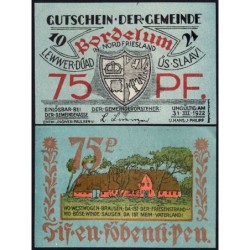 Allemagne - Notgeld - Bordelum - 75 pfennig - 1921 - Etat : pr.NEUF