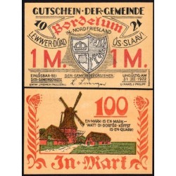 Allemagne - Notgeld - Bordelum - 1 mark - 1921 - Etat : NEUF