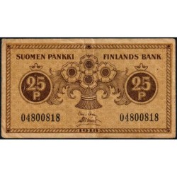 Finlande - Pick 33_3 - 25 penniä - 1918 - Etat : TB+