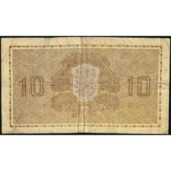 Finlande - Pick 70b_8 - 10 markkaa - Litt. D - Série C - 1939 - Etat : TB-