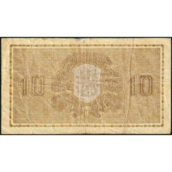 Finlande - Pick 70b_10 - 10 markkaa - Litt. D - Série C - 1939 - Etat : TB-