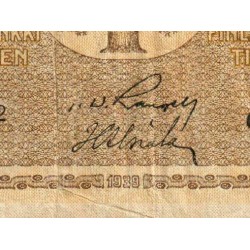 Finlande - Pick 70b_10 - 10 markkaa - Litt. D - Série C - 1939 - Etat : TB-