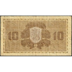 Finlande - Pick 70b_17 - 10 markkaa - Litt. D - Série B - 1939 - Etat : TB-