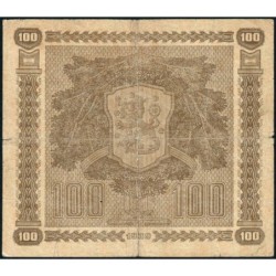 Finlande - Pick 73_11 - 100 markkaa - Litt. D - Série C - 1939 (1940) - Etat : TB-