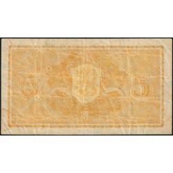 Finlande - Pick 75_02 - 5 markkaa - Litt. A - Série E - 1945 (1946) - Etat : TB