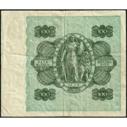 Finlande - Pick 88_7 - 100 markkaa - Litt.B - Série AO - 1945 (1948) - Etat : TB