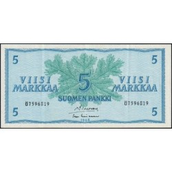 Finlande - Pick 99a_23 - 5 markka - série Ö - 1963 - Etat : TTB+