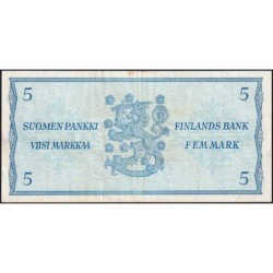 Finlande - Pick 99a_65 - 5 markka - série X - 1963 - Etat : TB+