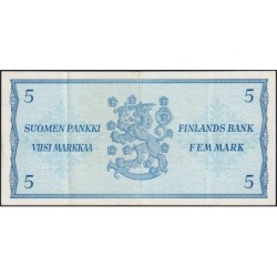 Finlande - Pick 99a_80 - 5 markka - série Ö - 1963 - Etat : TTB+