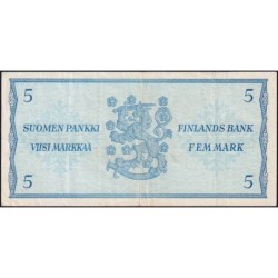 Finlande - Pick 99a_81 - 5 markka - série Z - 1963 - Etat : TTB