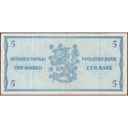 Finlande - Pick 99_81 - 5 markka - série Z - 1963 - Etat : TTB