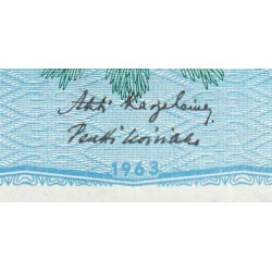 Finlande - Pick 103a_19 - 5 markkaa - Litt. A - Série N - 1963 (1976) - Etat : SUP