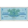 Finlande - Pick 103a_23 - 5 markkaa - Litt. A - Série H - 1963 (1976) - Etat : TTB