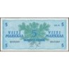 Finlande - Pick 103a_31 - 5 markkaa - Litt. A - Série Q - 1963 (1976) - Etat : TTB