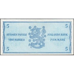 Finlande - Pick 103a_49 - 5 markkaa - Litt. A - Série Q - 1963 (1976) - Etat : SUP-
