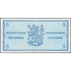 Finlande - Pick 103a_59 - 5 markkaa - Litt. A - Série Q - 1963 (1976) - Etat : SUP