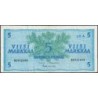 Finlande - Pick 103a_69 - 5 markkaa - Litt. A - Série M - 1963 (1976) - Etat : TB+